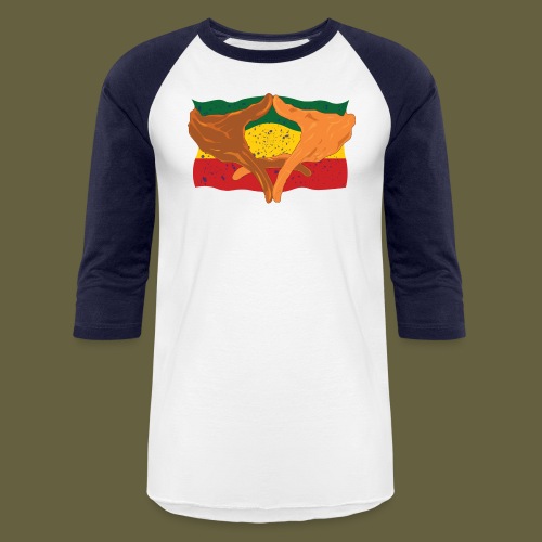 Haile Selasie Diamond - Unisex Baseball T-Shirt
