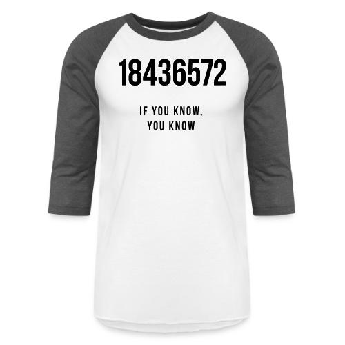 18436572 - If you know, you know - Unisex Baseball T-Shirt