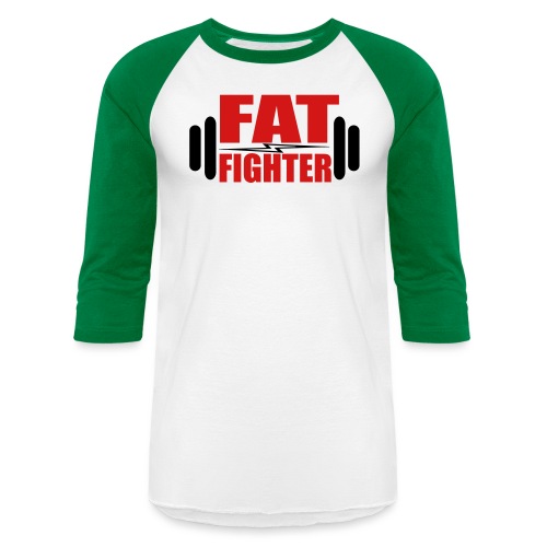 Fat Fighter - Unisex Baseball T-Shirt