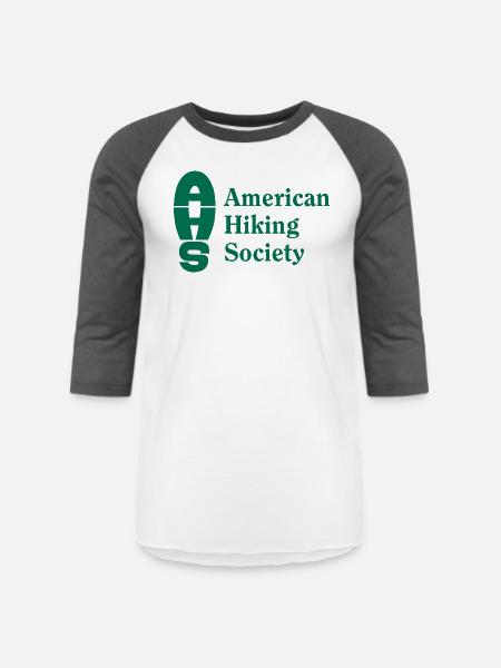 AHS logo green - Unisex Baseball T-Shirt - white/charcoal