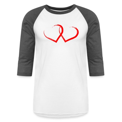 Red Heart - Unisex Baseball T-Shirt