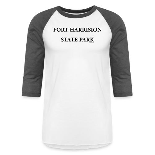 Fort Harrison State Park, black - Unisex Baseball T-Shirt