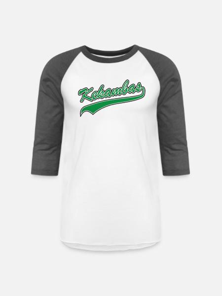 Hard Ball: Kekambas - Unisex Baseball T-Shirt - white/charcoal
