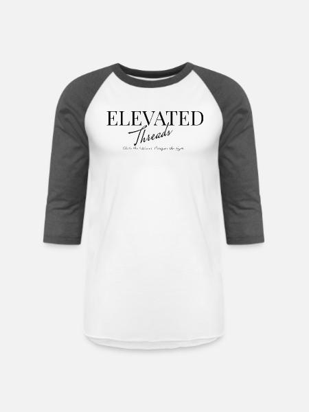 Original on Transparent - Unisex Baseball T-Shirt - white/charcoal