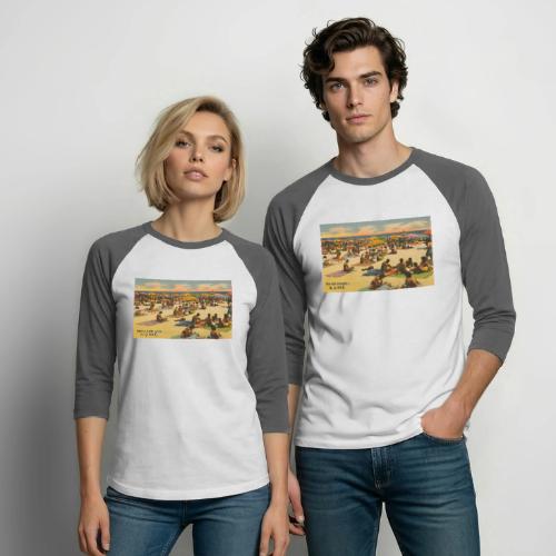 Seaside Heights NJ 1954 - Unisex Baseball T-Shirt