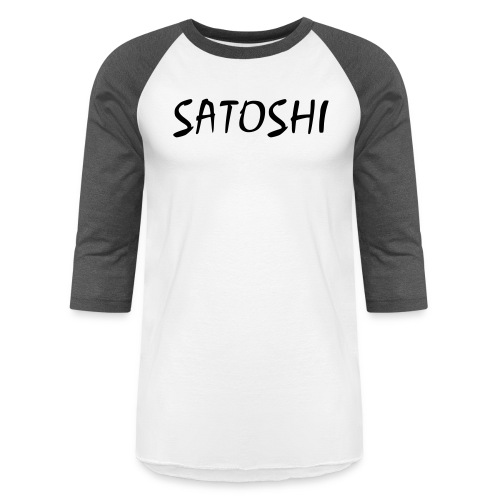 Satoshi only name stroke btc founder nakamoto - Unisex Baseball T-Shirt