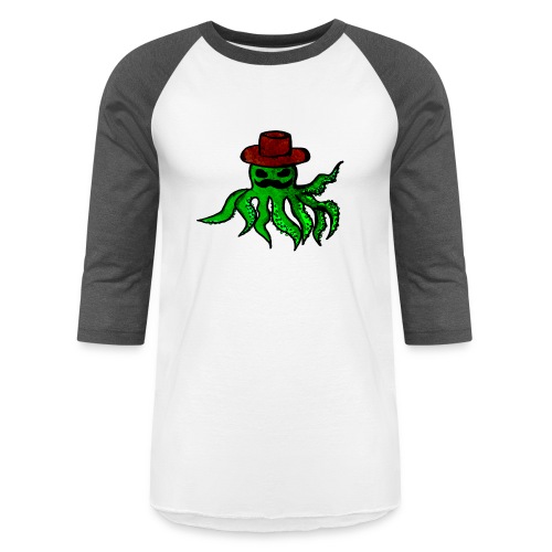 Mysterious octopus - Unisex Baseball T-Shirt