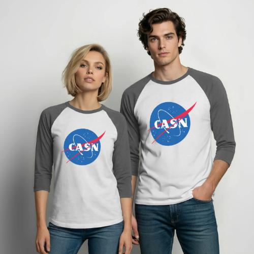 CASN - NASA inspired - Unisex Baseball T-Shirt
