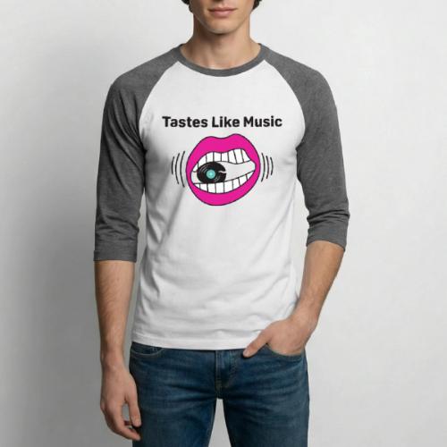 Taste Like Music Standard Logo (Bright) - Unisex Baseball T-Shirt