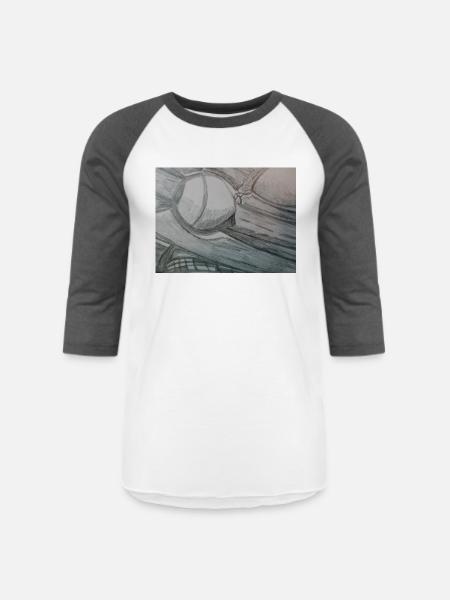Connection - Unisex Baseball T-Shirt - white/charcoal