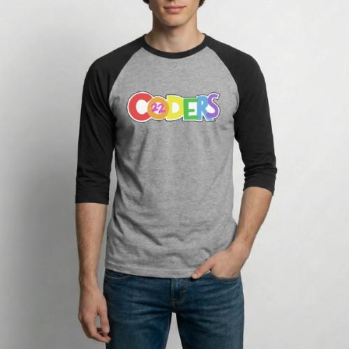 coders22 Logo - Unisex Baseball T-Shirt