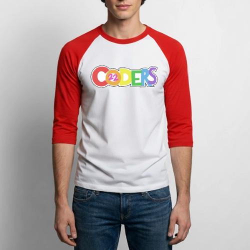 coders22 Logo - Unisex Baseball T-Shirt
