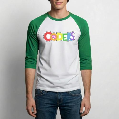 coders22 Logo - Unisex Baseball T-Shirt