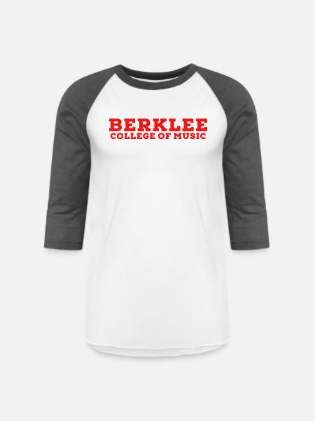 Berklee Of Music - Unisex Baseball T-Shirt - white/charcoal