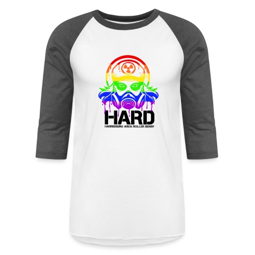 Rainbow Gasmask - Unisex Baseball T-Shirt