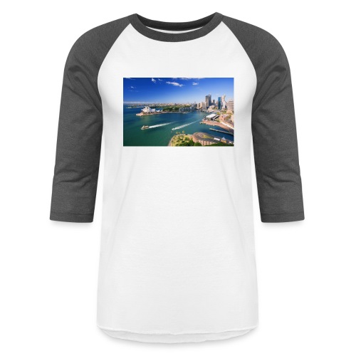 ws Downtown Sidney - Unisex Baseball T-Shirt