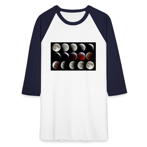 Lunar Eclipse Progression - Unisex Baseball T-Shirt