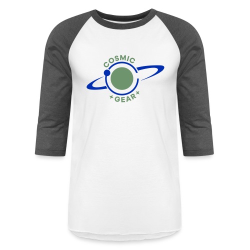Cosmic Gear - Grey planet - Unisex Baseball T-Shirt