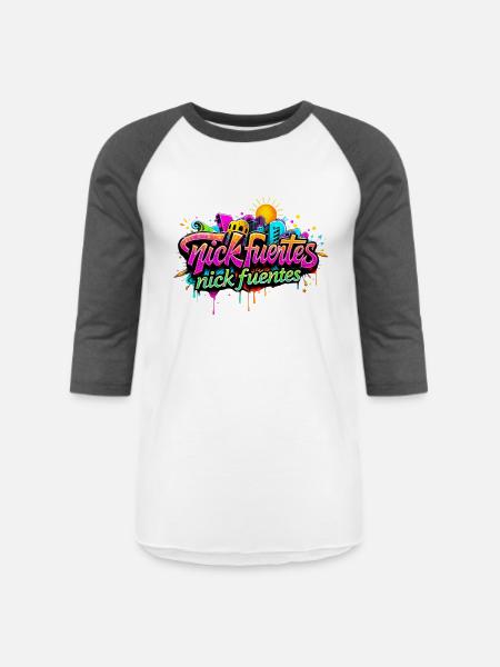 Nick Fuentes! Nick Fuentes! - Unisex Baseball T-Shirt - white/charcoal