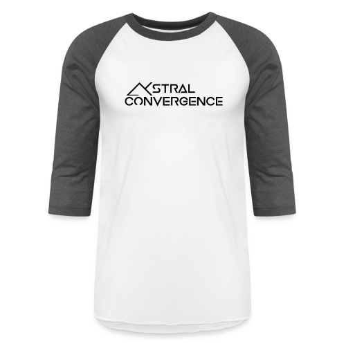 Astral Convergence Lettering - Unisex Baseball T-Shirt