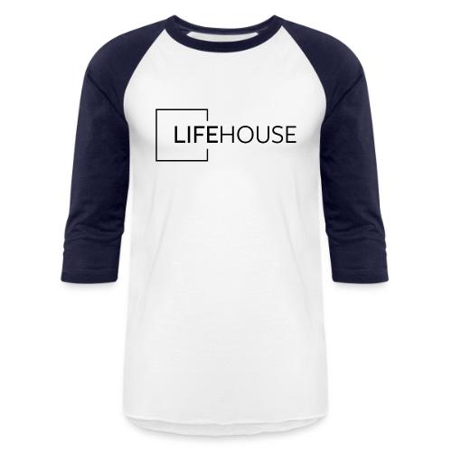 LH Logo Black - Unisex Baseball T-Shirt