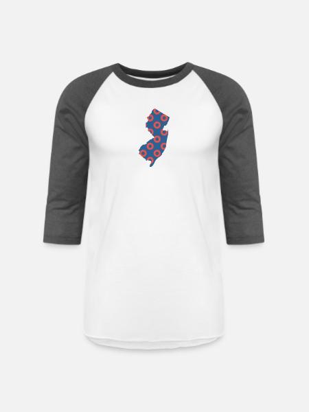 Phish Fishman Donut New Jersey Phanart - Unisex Baseball T-Shirt - white/charcoal