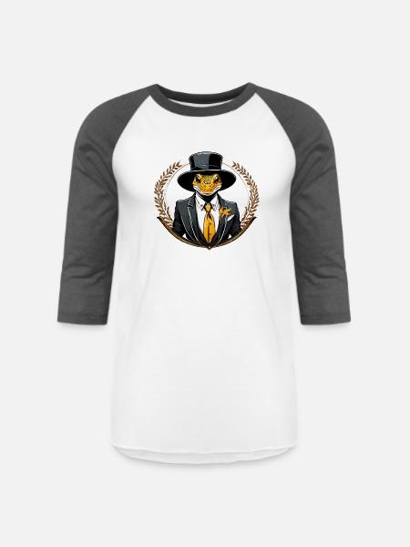 salamander - Unisex Baseball T-Shirt - white/charcoal