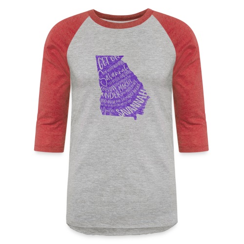 Savannah Directions - Purple - Unisex Baseball T-Shirt