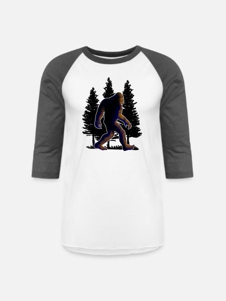 Big foot, Bigfoot - Unisex Baseball T-Shirt - white/charcoal