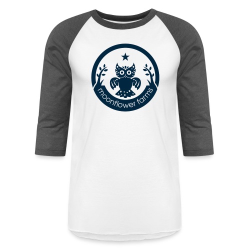 Moonflower Logo - Unisex Baseball T-Shirt