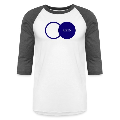 Risen design for t shirt blue - Unisex Baseball T-Shirt