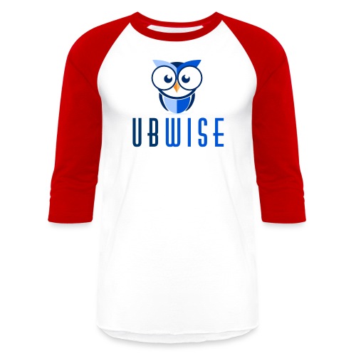 UBWise Logo Owl Bottom - Unisex Baseball T-Shirt