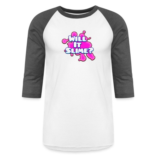 Pink Will It Slime Logo - Unisex Baseball T-Shirt