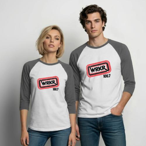 WRKR Radio 100.7 - Unisex Baseball T-Shirt
