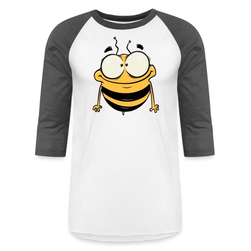 Happy bee - Unisex Baseball T-Shirt