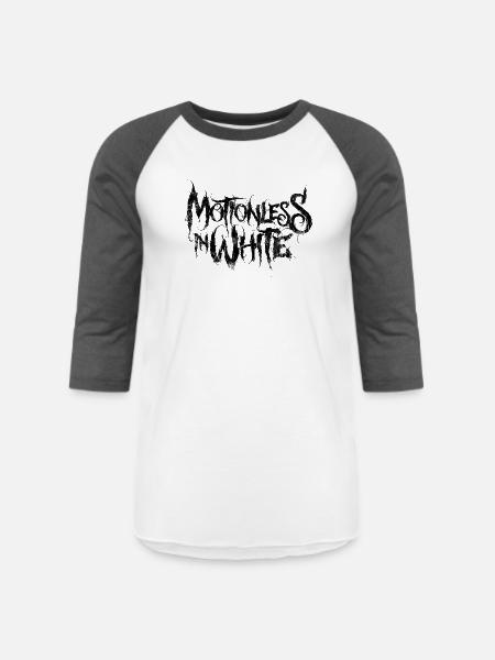 Motionless In White - Unisex Baseball T-Shirt - white/charcoal