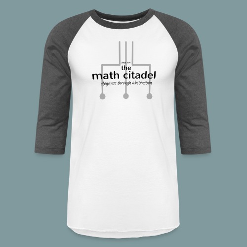 Abstract Math Citadel - Unisex Baseball T-Shirt