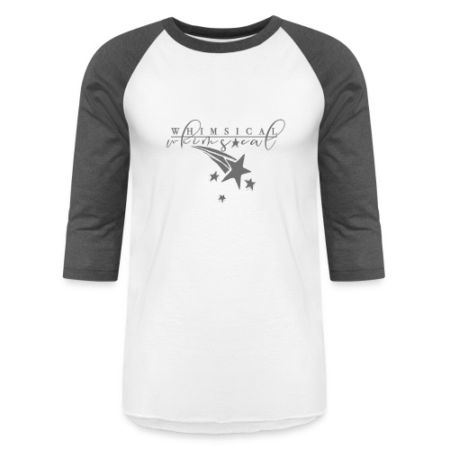 Whimsical - Shooting Star - Grey - Unisex Baseball T-Shirt