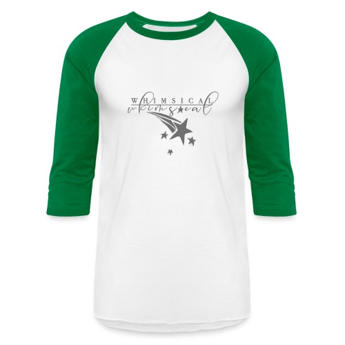 Whimsical - Shooting Star - Grey - Unisex Baseball T-Shirt