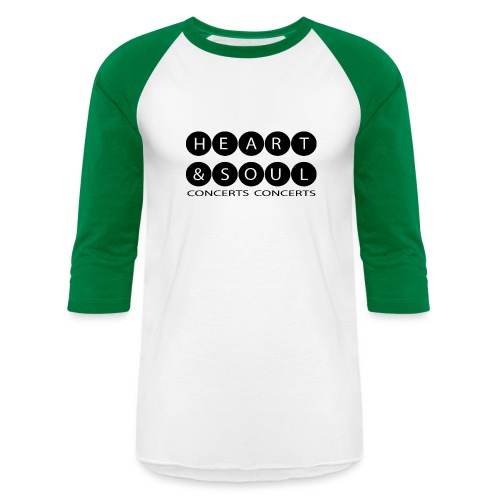 Heart & Soul Concerts Black Bubble Horizon - Unisex Baseball T-Shirt
