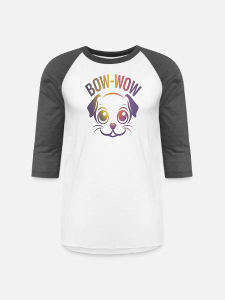 dog loyalty - Unisex Baseball T-Shirt - white/charcoal