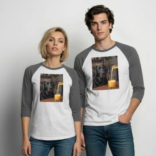 Golden Retriever Chill Juice Vibes - Unisex Baseball T-Shirt