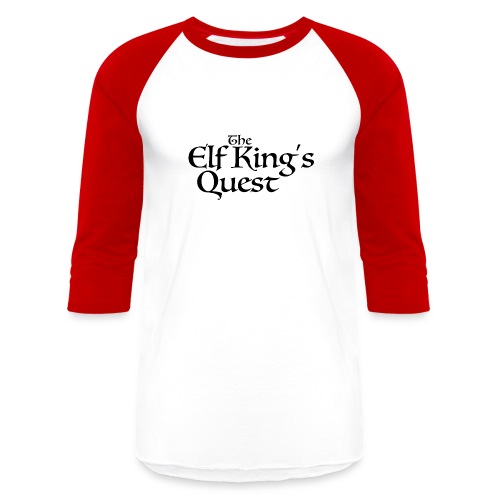 The Elf King's Quest Logo Black - Unisex Baseball T-Shirt