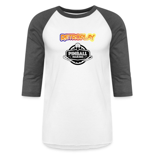 pinball makers logo - Unisex Baseball T-Shirt