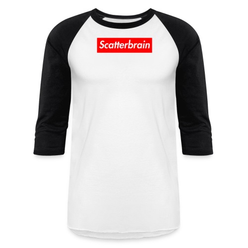 scatterbrain logo - Unisex Baseball T-Shirt