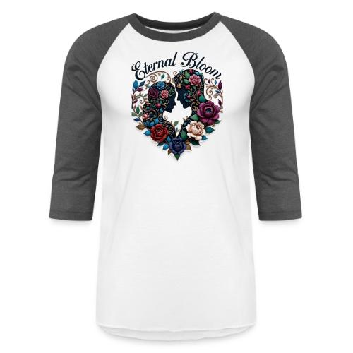 Eternal Bloom Embrace T-Shirt - Unisex Baseball T-Shirt