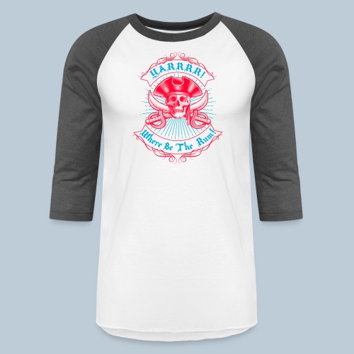 Pirate_RUM - Unisex Baseball T-Shirt