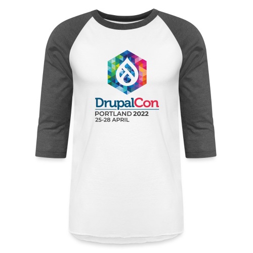 DrupalCon Portland 2022 Swag - Unisex Baseball T-Shirt