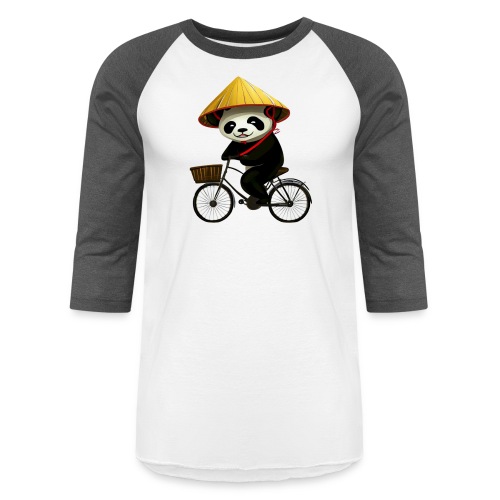 Panda Biking - Unisex Baseball T-Shirt