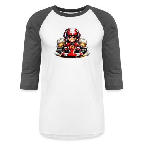 Carcadelogoracerfront - Unisex Baseball T-Shirt